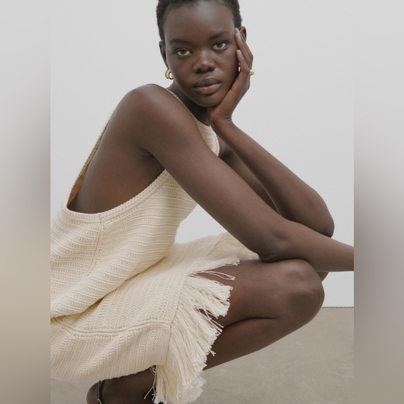 NWT Massimo Dutti Studio Crochet Knit Dress - Size S - Picture 2 of 5